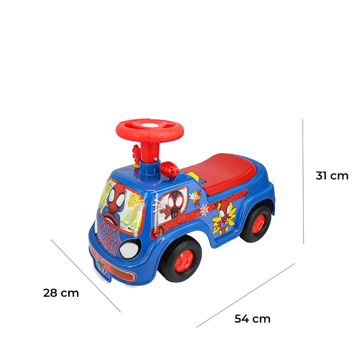 Camion Cavalcabile 25x51x33 cm per Bambini Spidey Rosso