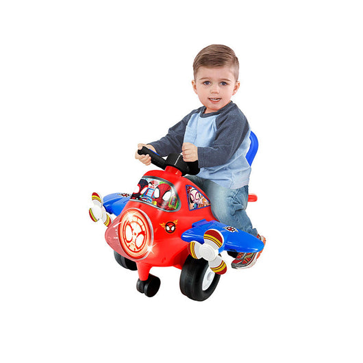 Aereo Cavalcabile 54x46x38 cm per Bambini Spidey Rosso