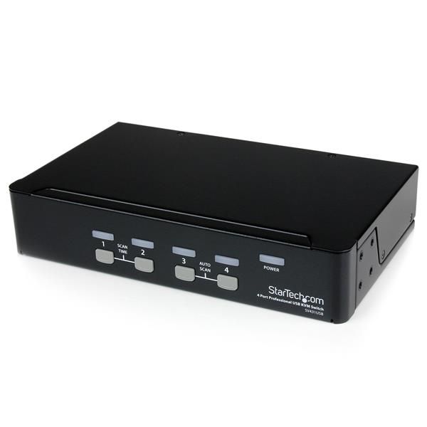 Startech.com switch kvm professionale vga usb a 4 porte con hub - SV431USB