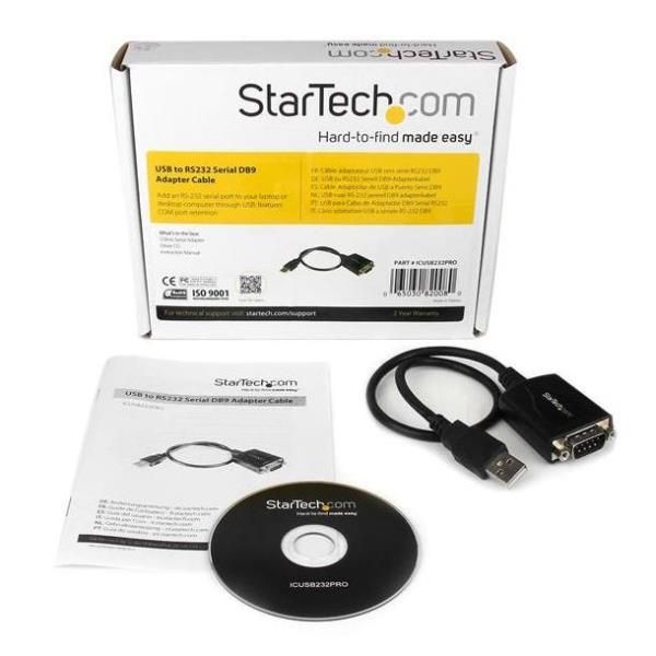 Startech.com cavo adattatore db9 usb a seriale rs-232 30 cm, con interfaccia com - ICUSB232PRO