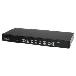 Startech.com kit switch kvm usb montabile a rack 1u 8 porte con funzione osd e cavi - SV831DUSBUK