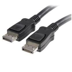 Startech.com cavo video displayport 1.2 da 5 m - cavo displayport certificato vesa 4k x 2k ultra hd - cavo video dp/dp per monitor - cavo video/display dp - connettori dp a scatto - DISPL5M