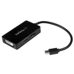 Startech.com adattatore mini displayport a displayport/dvi/hdmi – convertitore mdp 3 in 1 - MDP2DPDVHD