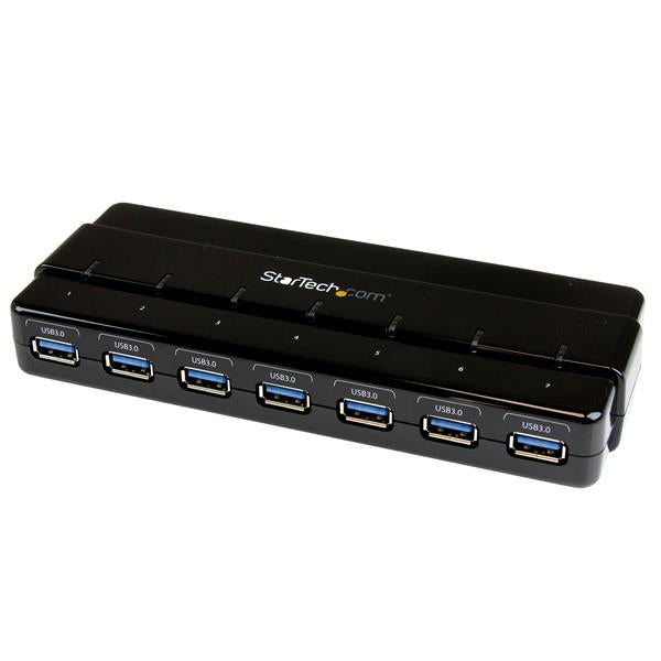 Startech.com hub usb 3.0 a 7 porte alimentato - perno e concentratore usb 3.0 ultra veloce - nero - ST7300USB3B