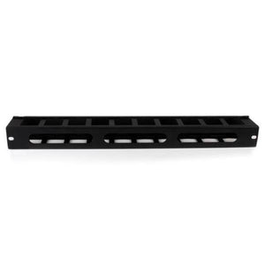 Startech.com pannello gestione cavi 1u orizzontale per armadi rack 19" - pannello passacavi orizzontale con fessure e coperchio - sistema di gestione cavi/canalina per rack 19 pollici - CMDUCT1UX