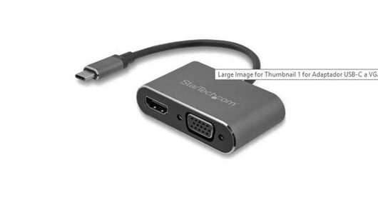 Startech.com adattatore usb-c a vga + hdmi 2 in 1 - 4k 30hz - grigio siderale - CDP2HDVGA