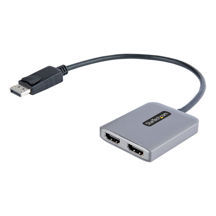 Startech.com adattatore da displayport a hdmi - displayport 1.4 mst hub con cavo da 30 cm - convertitore dp doppio hdmi 4k 60hz - splitter hub multi stream trasport dp 1.4 a 2x hdmi - hub hdmi - dsc - hbr3 - MST14DP122HD