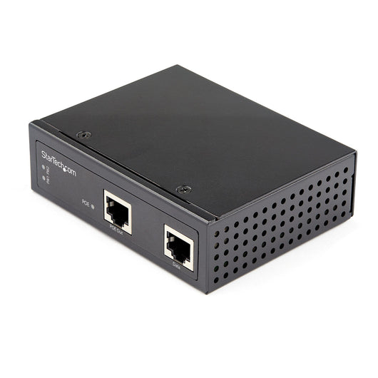 Startech.com poe injector gigabit industriale - alta velocità/alta potenza 90w - 802.3bt poe++ 48v-56vdc - iniettore poe++ montabile su guida din upoe/ adattatore poe power over ethernet -40c a +75c robusto - POEINJ1G90W