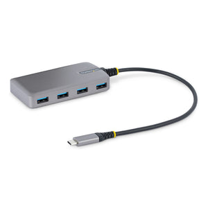 Startech.com hub usb-c a 4 porte - 5gbps - alimentazione via bus - hub da usb c a 4x usb-a con ingresso di alimentazione ausiliaria opzionale - hub adattatore usb portatile per desktop/notebook - cavo da 30 cm - 5G4AB-USB-C-HUB