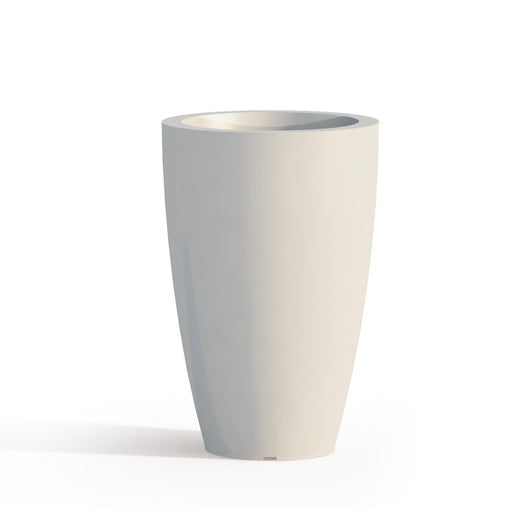 Vaso Parodia Resina Tondo Bianco H50 Ø 33Cm