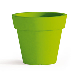 Vaso e Sottovaso Begonia In Resina Tondo H45 Verde Ø 50Cm