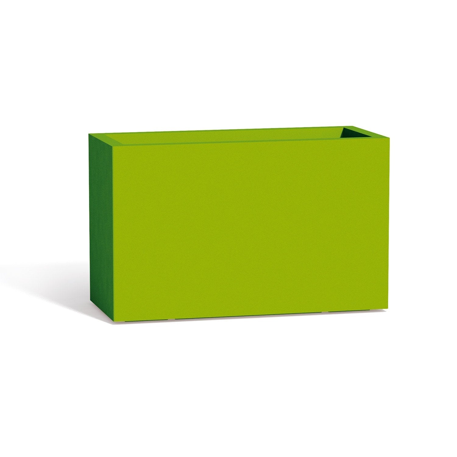 Vaso Fioriera Flowerpot In Resina Rettangolare 80x35 CM Verde