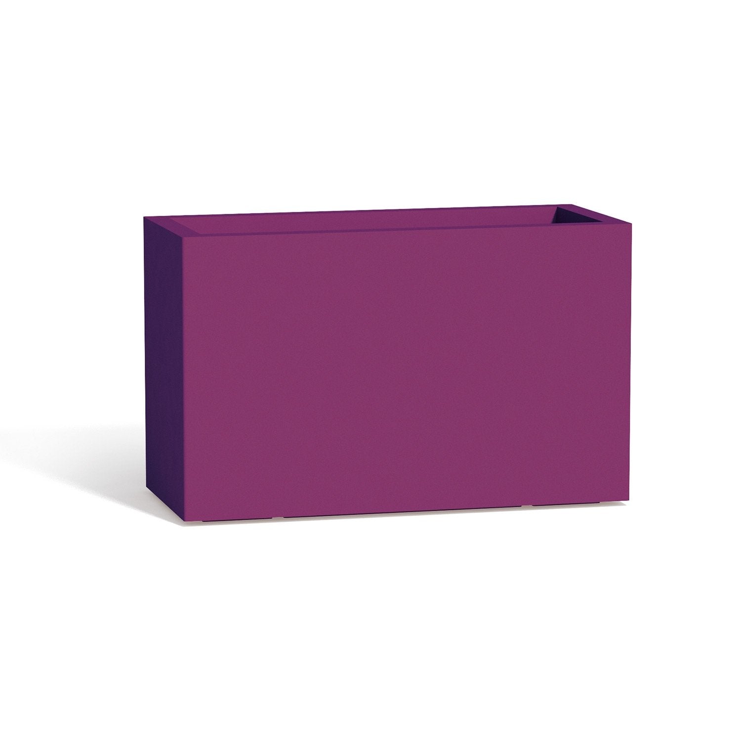 Vaso Fioriera Flowerpot In Resina Rettangolare 80x35 CM Viola