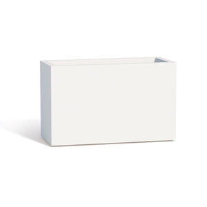 Vaso Fioriera Flowerpot In Resina Rettangolare 80x35 CM Bianco