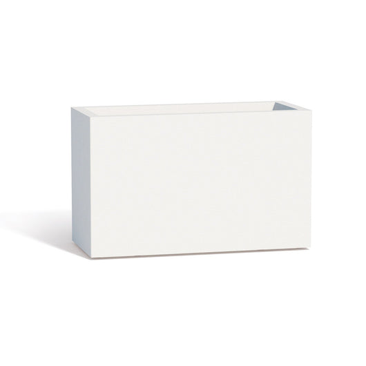 Vaso Fioriera Flowerpot In Resina Rettangolare 80x35 CM Bianco