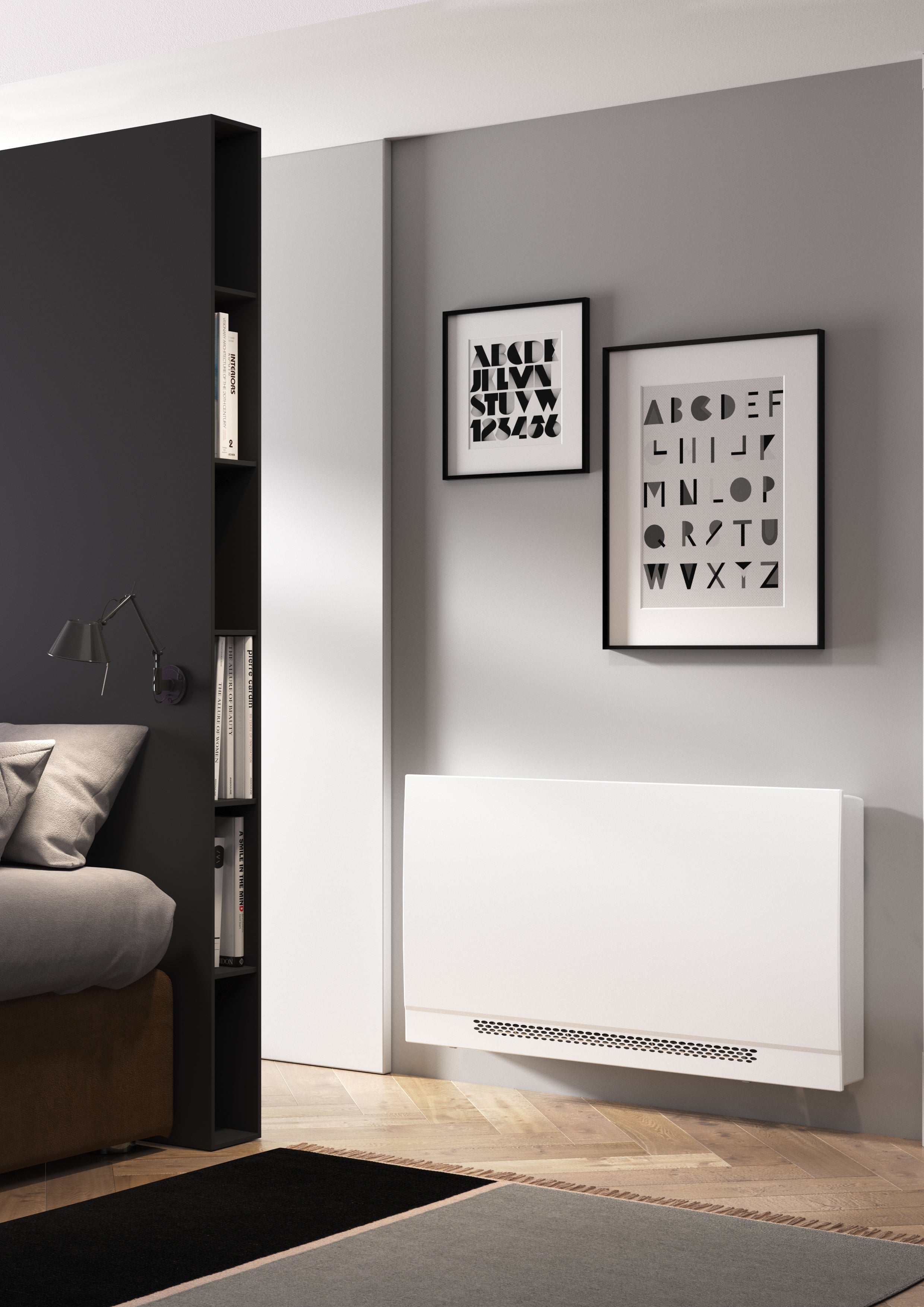 Ventilconvettore Sabiana Slim Fan con Mobile WHISPER CFF-ECM-MV-CB-T 50 con Comando Digitale Wi-Fi e BT con motore Inverter