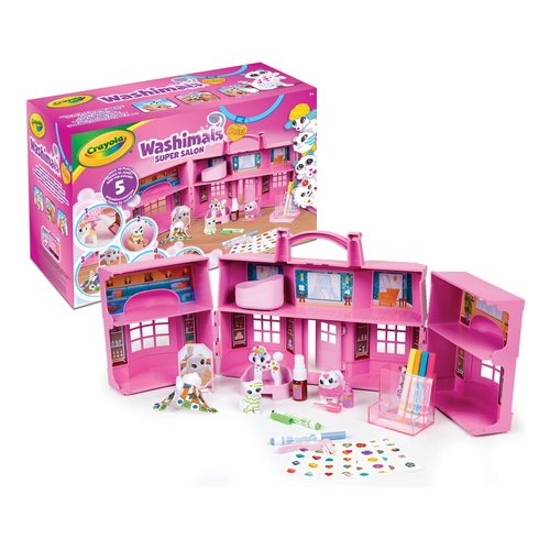 Gioco creativo crayola 74-7500 washimals super salon - 74 7500