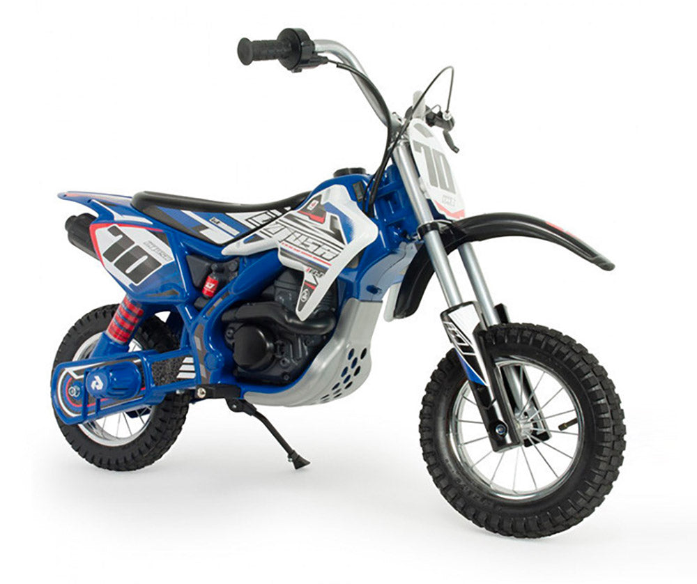 Moto Elettrica per Bambini 24V Ruote Gonfiabili X-Treme Blue Fighter