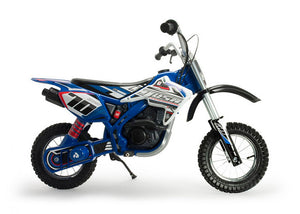 Moto Elettrica per Bambini 24V Ruote Gonfiabili X-Treme Blue Fighter