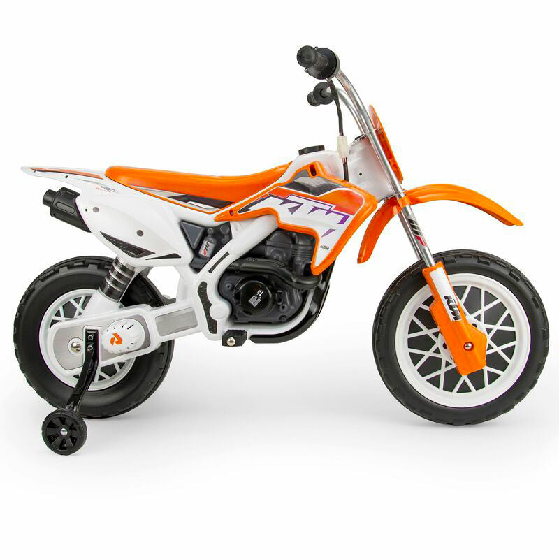 Moto Elettrica per Bambini 12V KTM SX Cross Arancione e Bianca