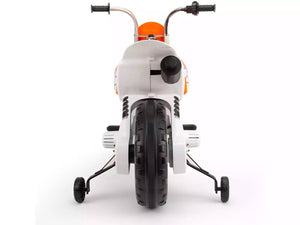 Moto Elettrica per Bambini 12V KTM SX Cross Arancione e Bianca