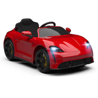 Macchina Elettrica per Bambini 12V Porsche Taycan Rossa