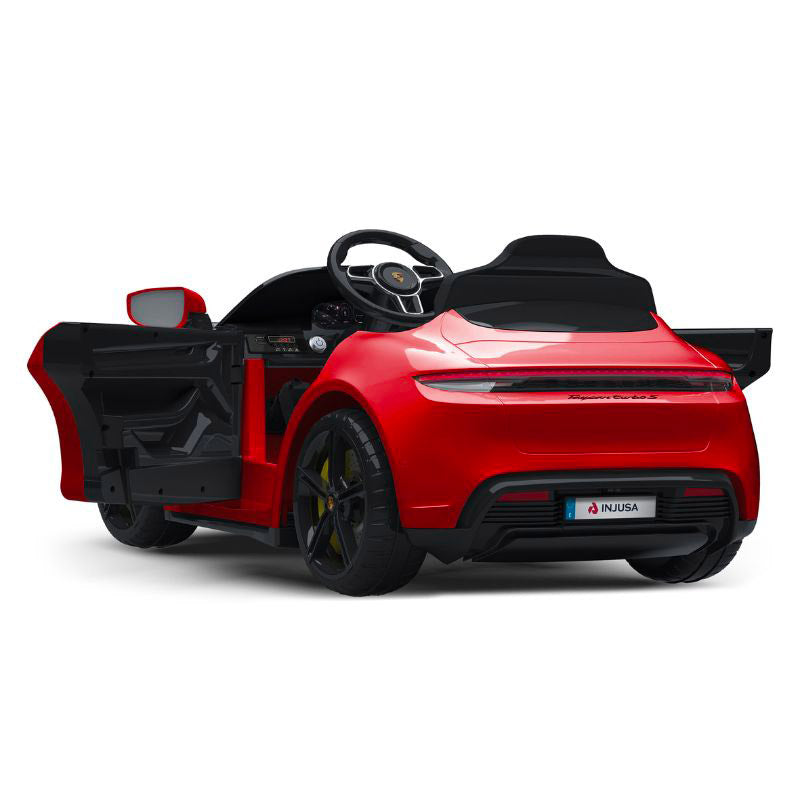 Macchina Elettrica per Bambini 12V Porsche Taycan Rossa