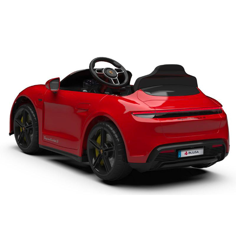 Macchina Elettrica per Bambini 12V Porsche Taycan Rossa