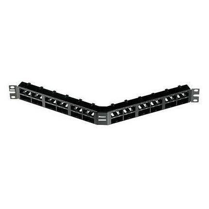 Pann.1u angol.per 48 rj45s nero - CPA48HDBL