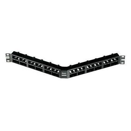 Pann.1u angol.per 48 rj45s nero - CPA48HDBL