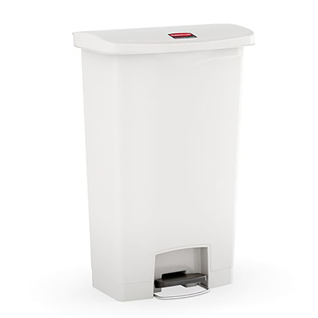 Rubbermaid Contenitore a Pedale Slim Jim 50 L Bianco 445376