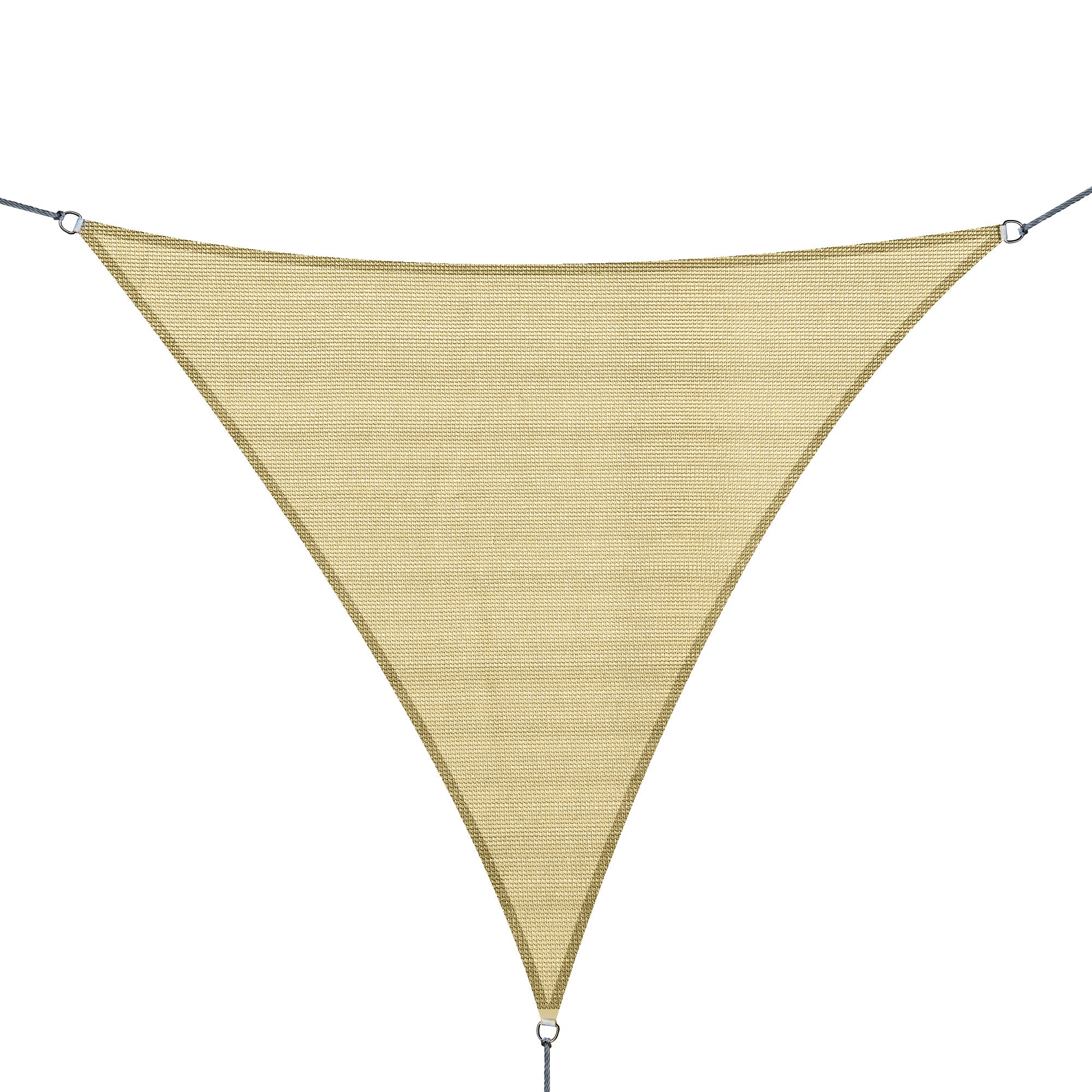 EasyComfort Tenda Tendone parasole triangolare (colore: beige, dimensione: 5x5x5m)