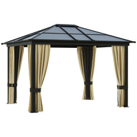 EASYCOMFORT  Gazebo di Lusso in Alluminio Tendone da Giardino 300x360x265cm