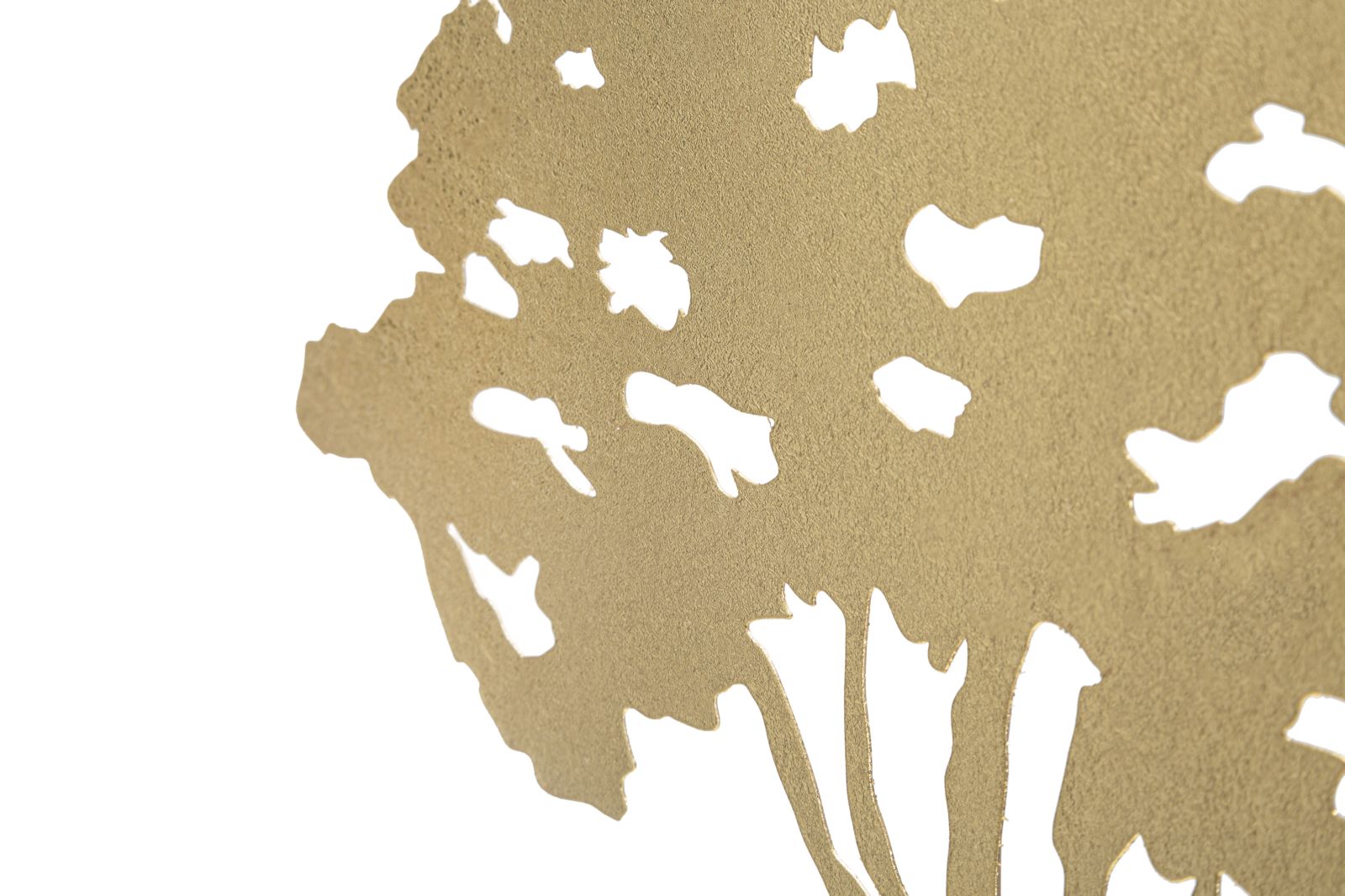 Scultura Leaf Tree Plan 43,5x8x41,5 cm in Ferro Oro