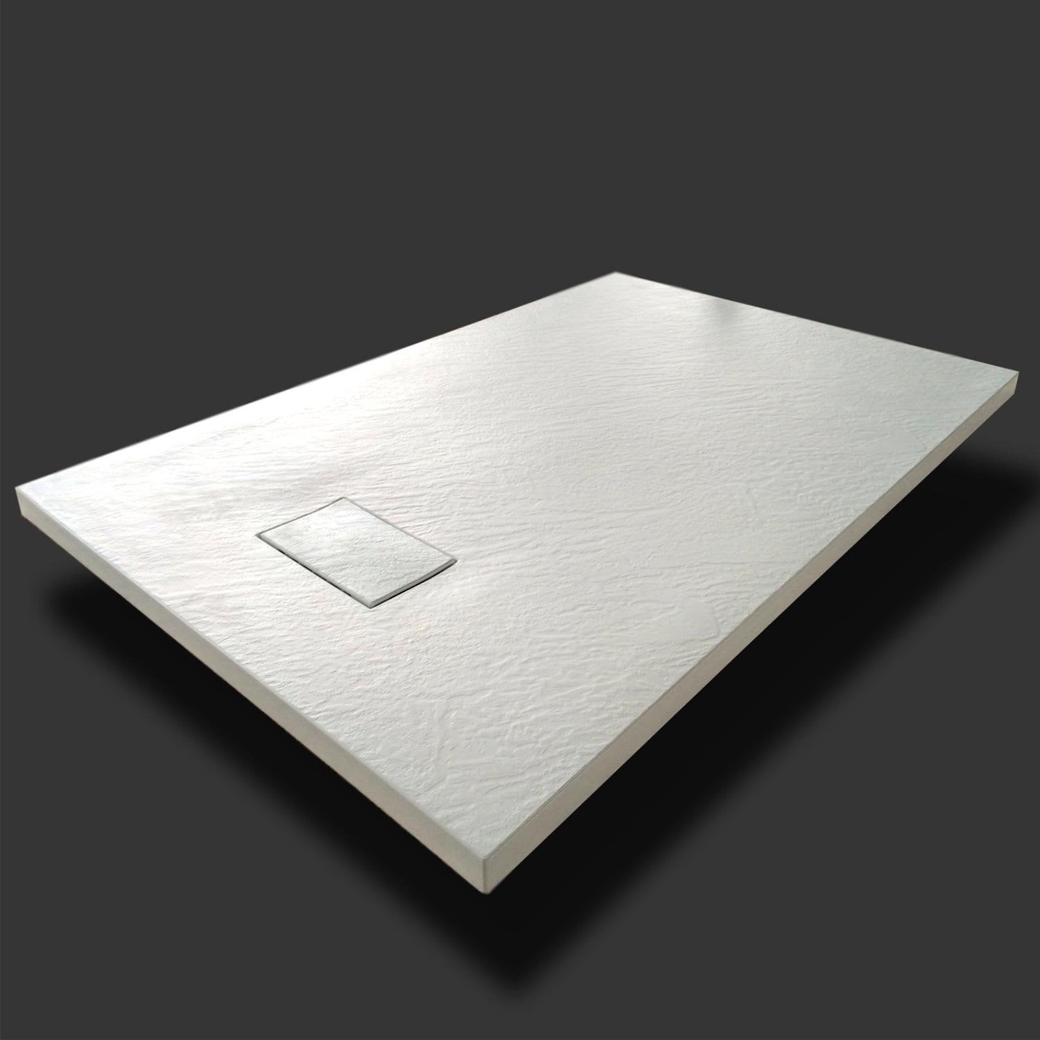 Piatto Doccia 70x90x2 6 cm Bianco Effetto Pietra mod. Strong