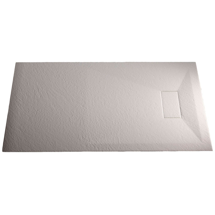 Piatto Doccia 70x90x2 6 cm Bianco Effetto Pietra mod. Strong