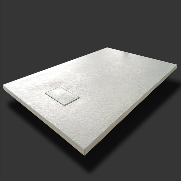 Piatto Doccia 80x120x2 6 cm Bianco Effetto Pietra mod. Strong