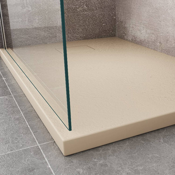 Piatto Doccia 80x120x2 6 cm Tortora Effetto Pietra mod. Strong