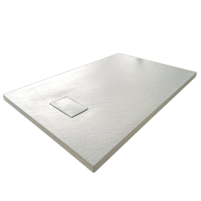 Piatto Doccia 70x140x2 6 cm Bianco Effetto Pietra mod. Strong