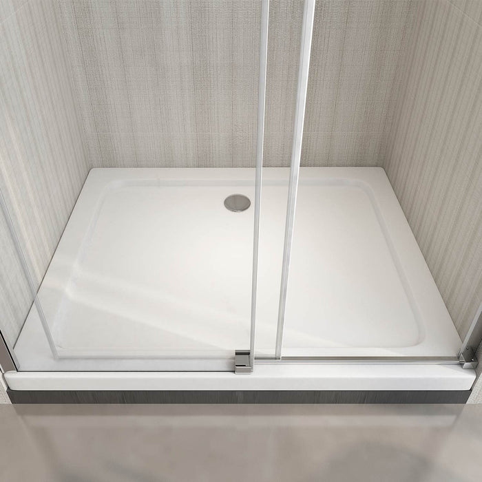 Porta Doccia 100 CM H190 Trasparente con Easy-Clean mod. Vogue