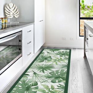 Passatoia da cucina antiscivolo Green Tropical 60x120 cm