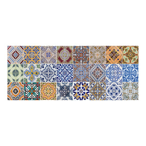 Passatoia da cucina antiscivolo Spring Tile Carpet 60x120 cm