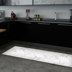 Passatoia da cucina antiscivolo White Marble 60x120 cm