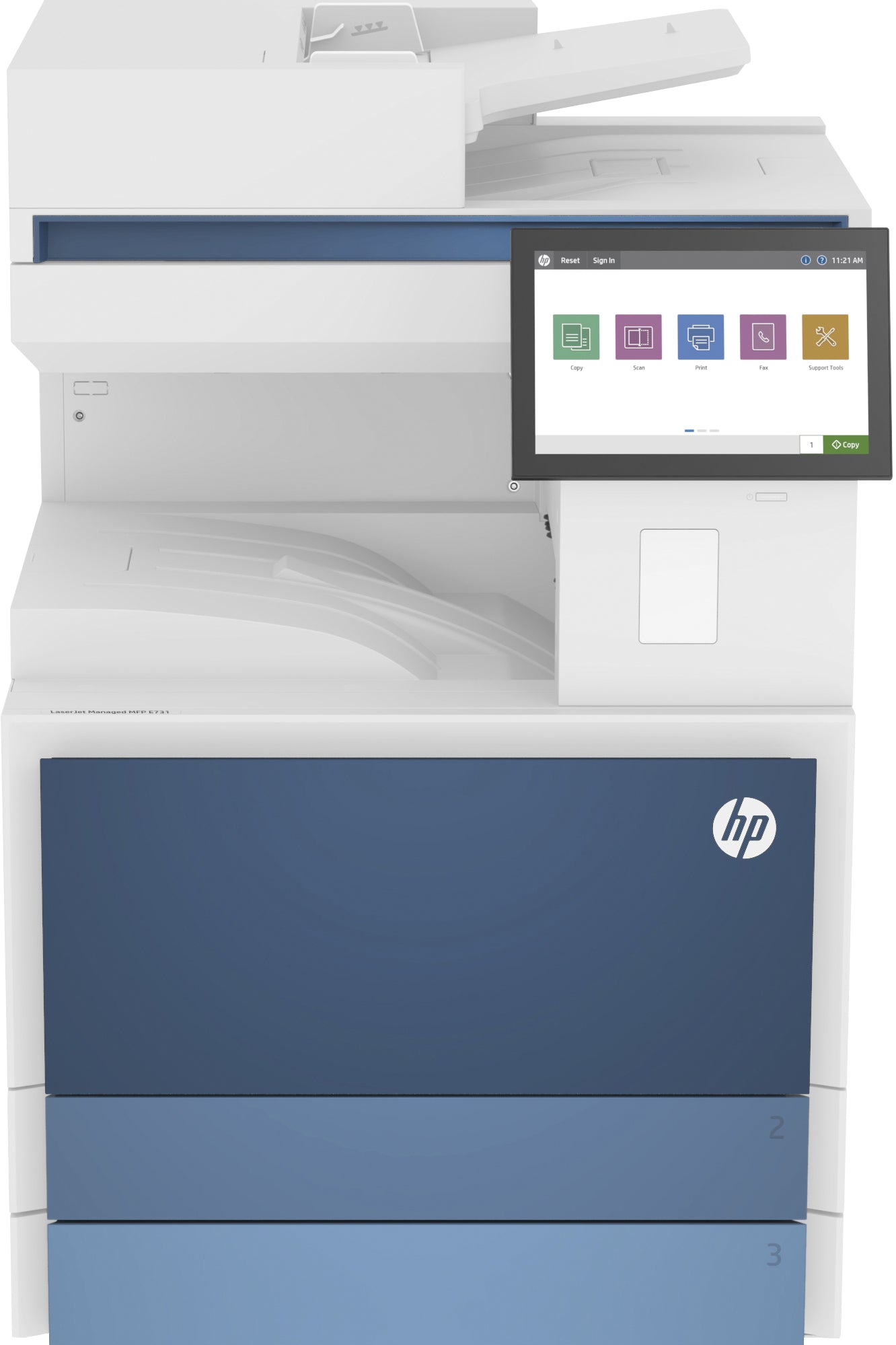 Hp laserjet stampante multifunzione managed e731dn, bianco e nero, stampante per enterprise, stampa, copia, scansione, fax (opzionale), stampa fronte/retro scansione fronte/retro scansione verso e-mail/pdf avanzate funzionalità di sicurezza - 5QJ98A#B19