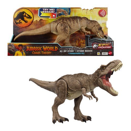 T-rex attacco selvaggio mattel hxf53 jurassic world