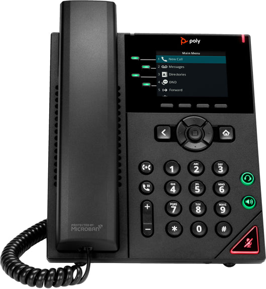 Poly telefono ip vvx 250 a 4 linee abilitato per poe - 89B62AA#AC3