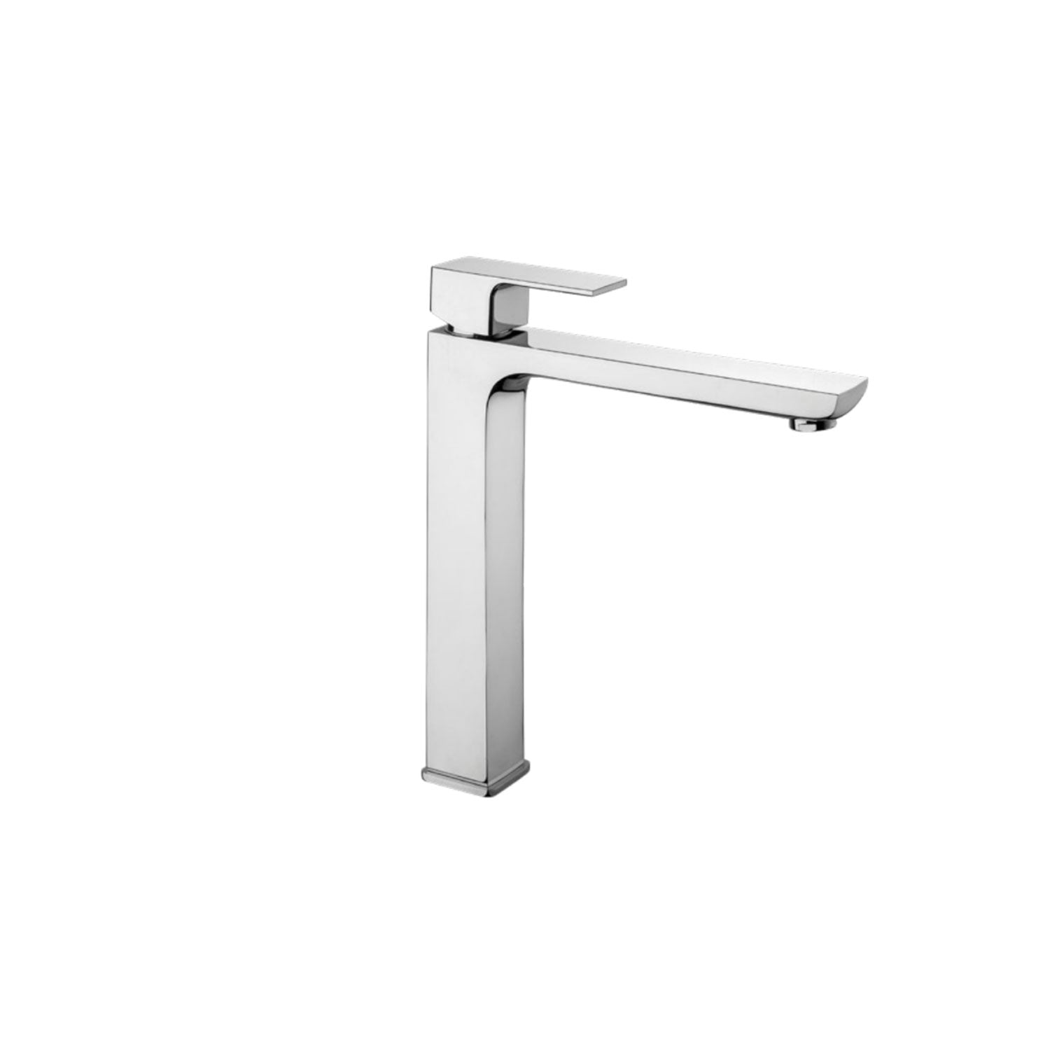 Miscelatore alto lavabo monocomando in ottone cromato della serie Square Keller taps