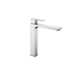 Miscelatore alto lavabo monocomando in ottone cromato della serie Square Keller taps