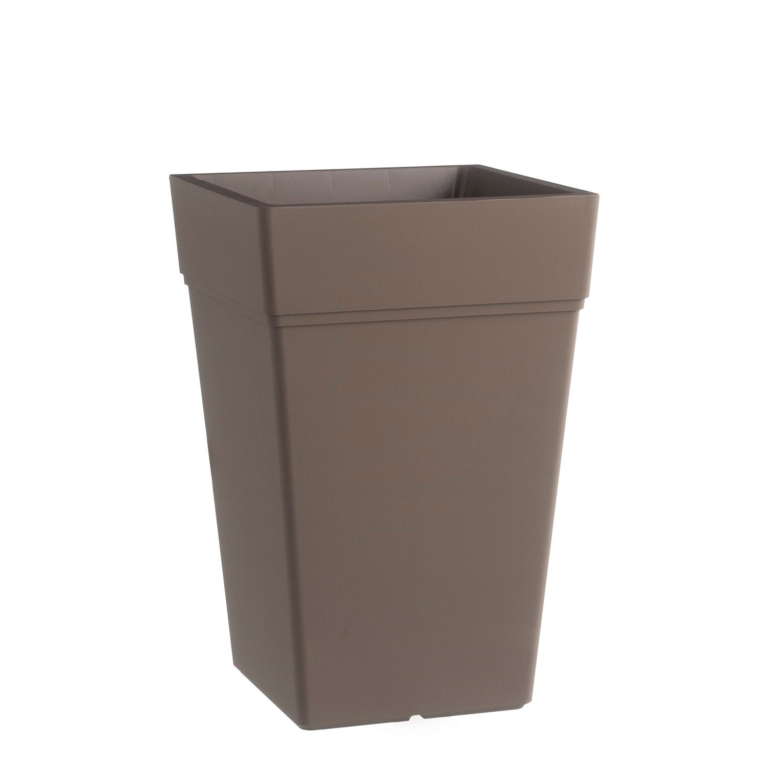 Vaso Quadrato colore Bruno 38x38 CM H 80 CM mod. Stalk