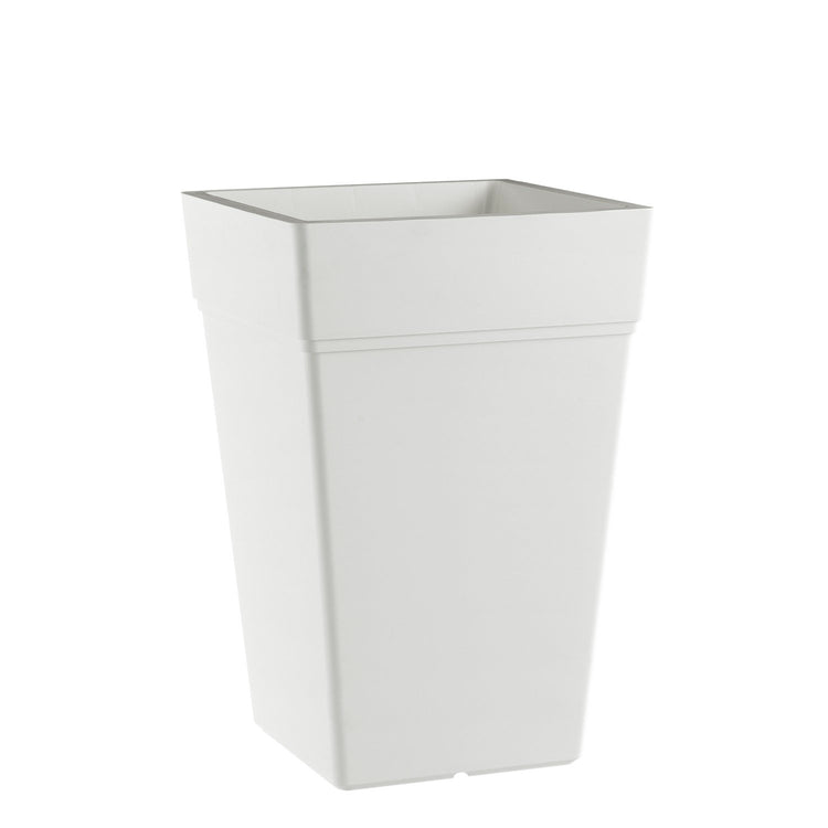 Vaso Quadrato colore Bianco 38x38 CM H 80 CM mod. Stalk